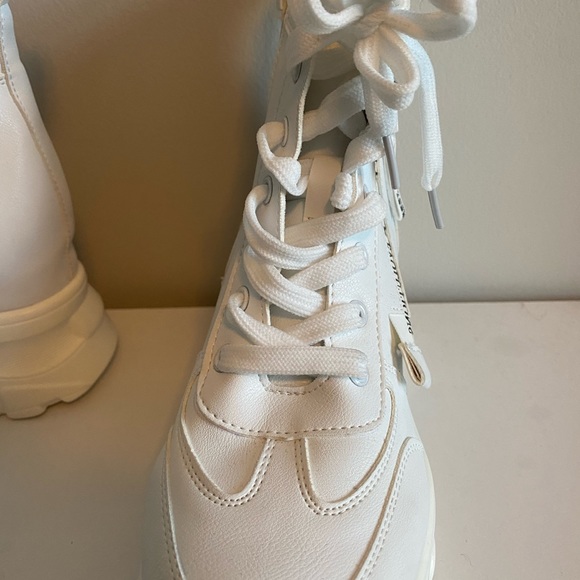 White chunky platform boot sneakers - Picture 3 of 3